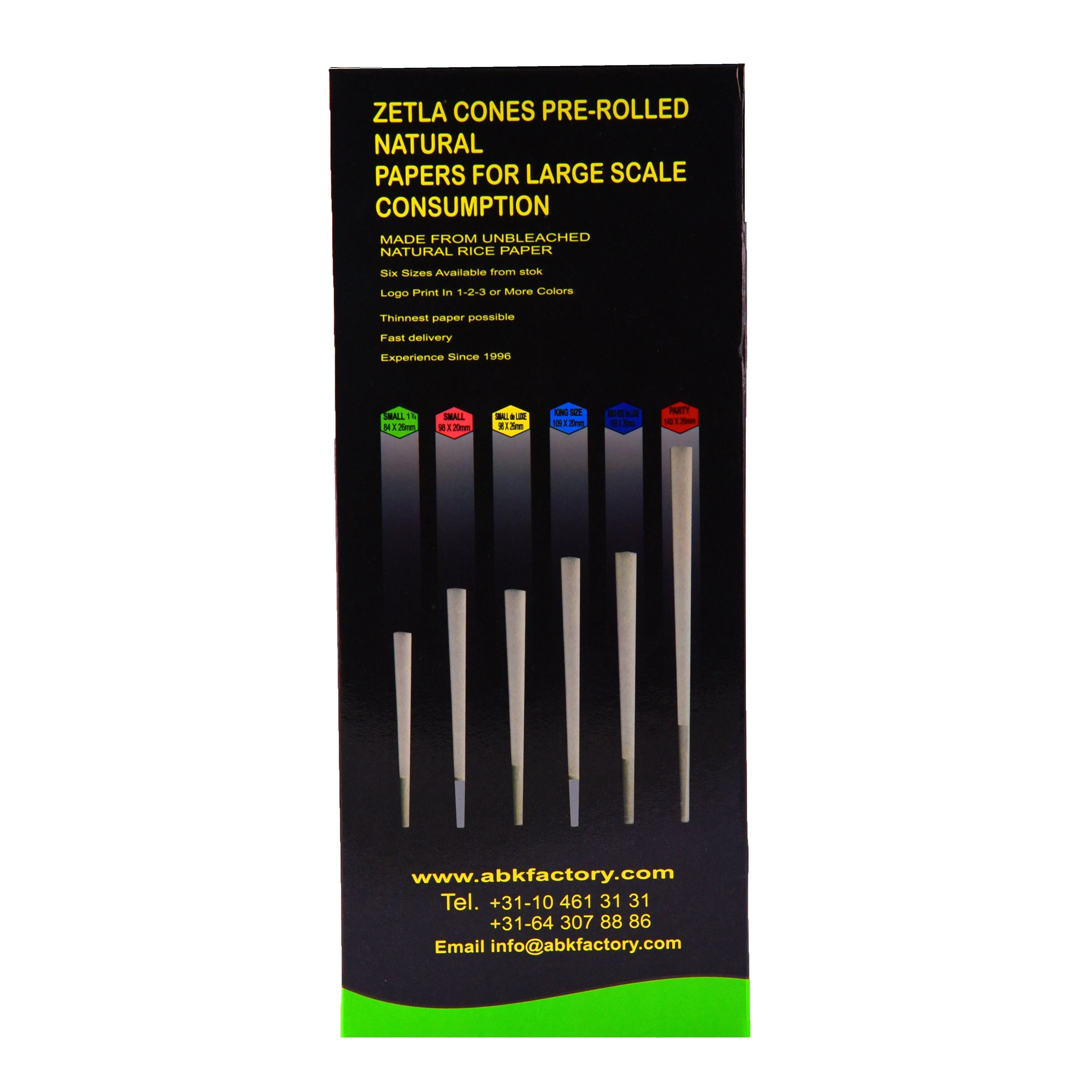 Conos Pre Enrollados Zetla Small 1/4 (900 Pcs)