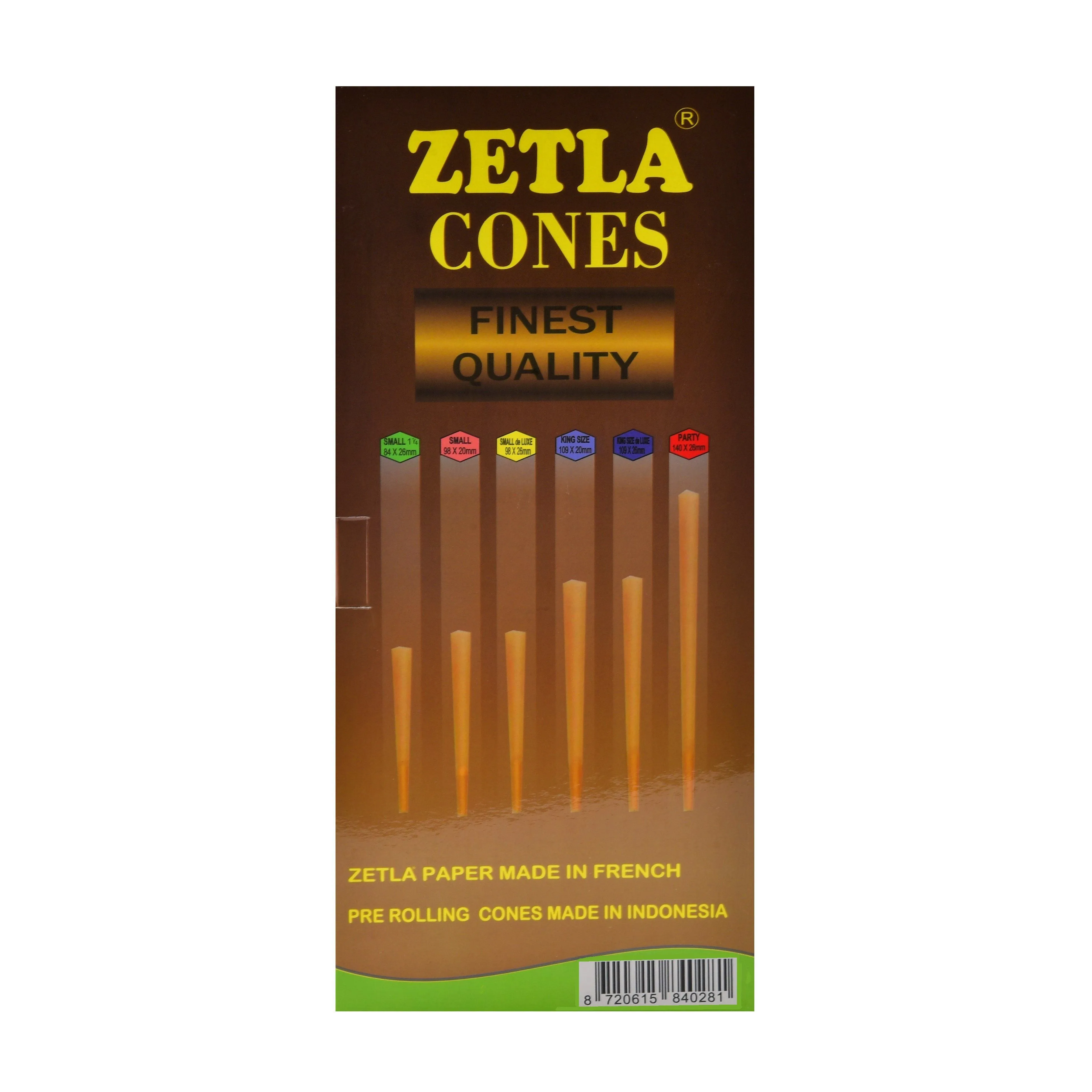Conos Pre Enrollados Zetla Small 1/4 (900 Pcs)