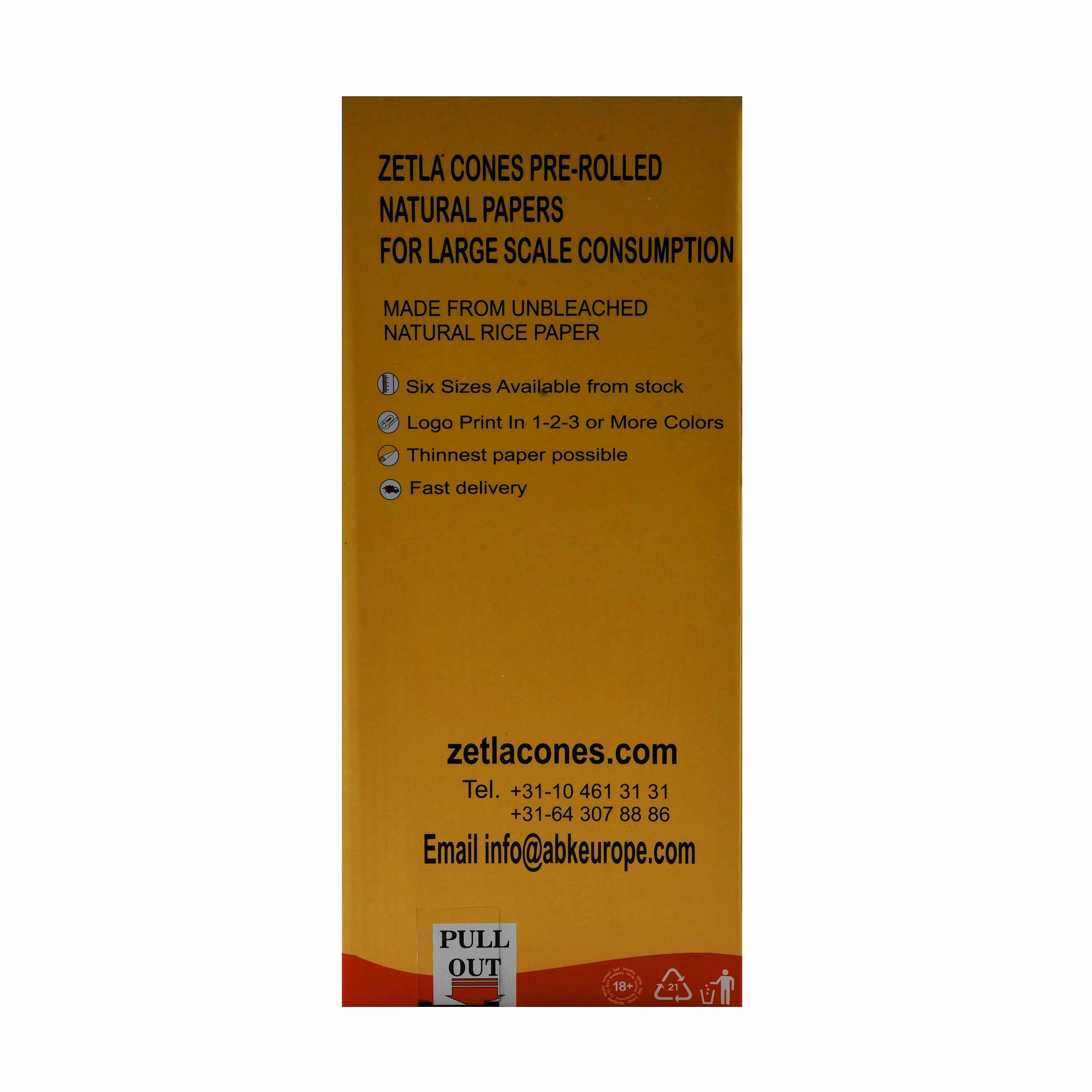 Conos Pre Enrollados Zetla Small De Luxe (800 Pcs)