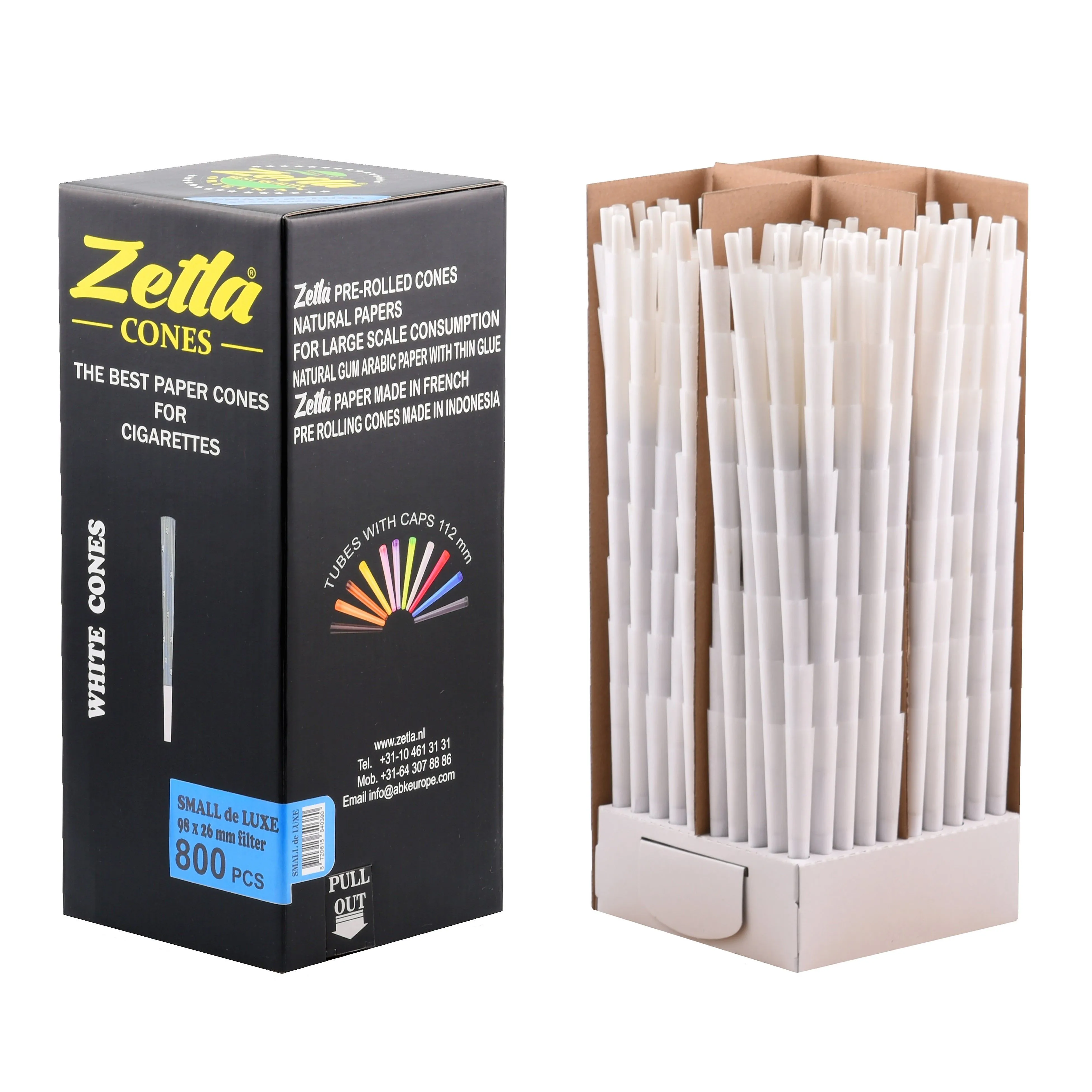 Conos Pre Enrollados Zetla Small De Luxe (800 Pcs)