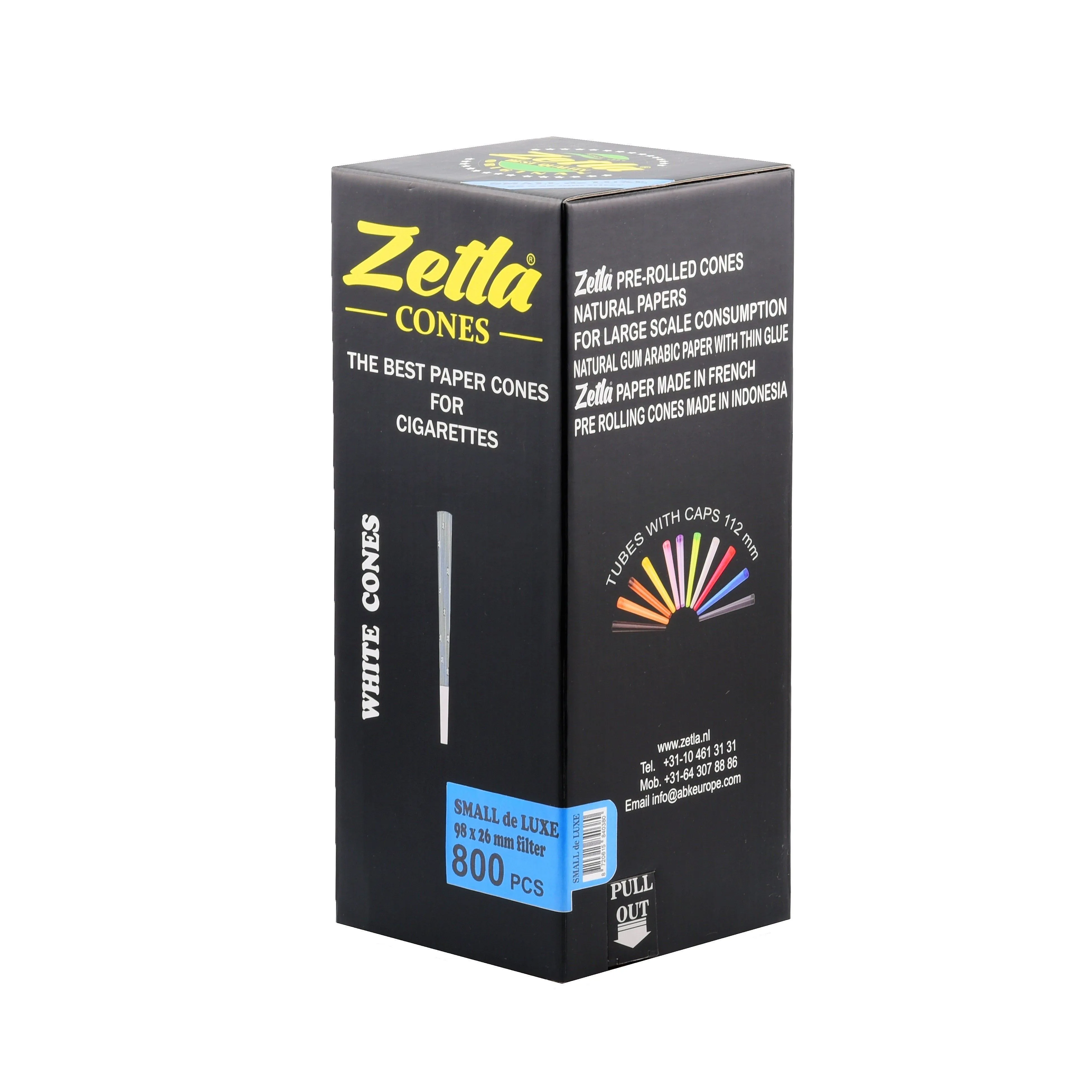 Conos Pre Enrollados Zetla Small De Luxe (800 Pcs)