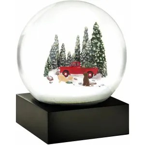 Cool Snow Globes Red Truck Dogs Xtree