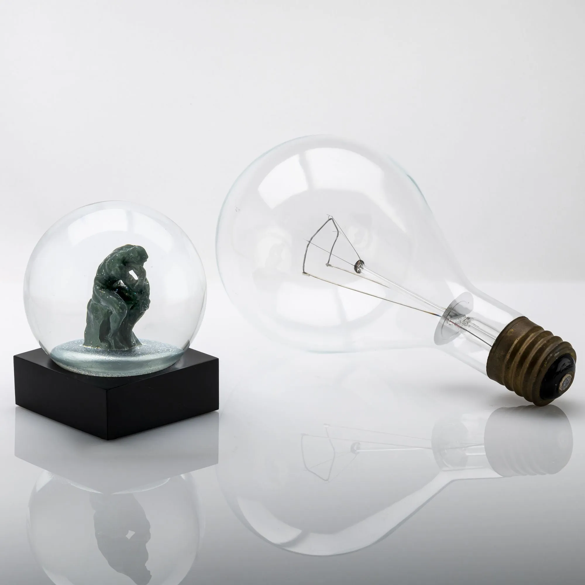 Cool Snow Globes The Thinker