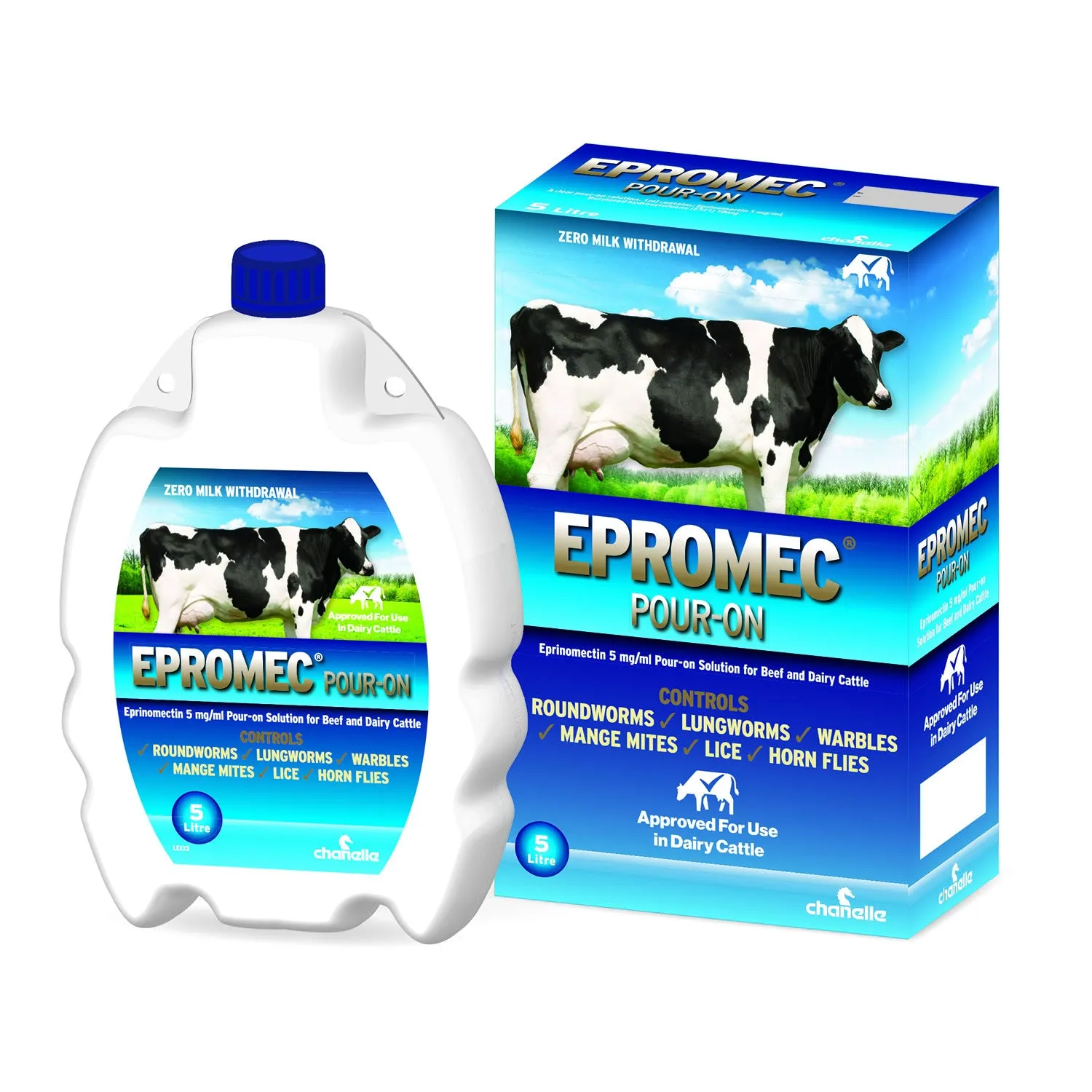 Epromec 5mg/ml Pour-On Solution for Beef and Dairy Cattle