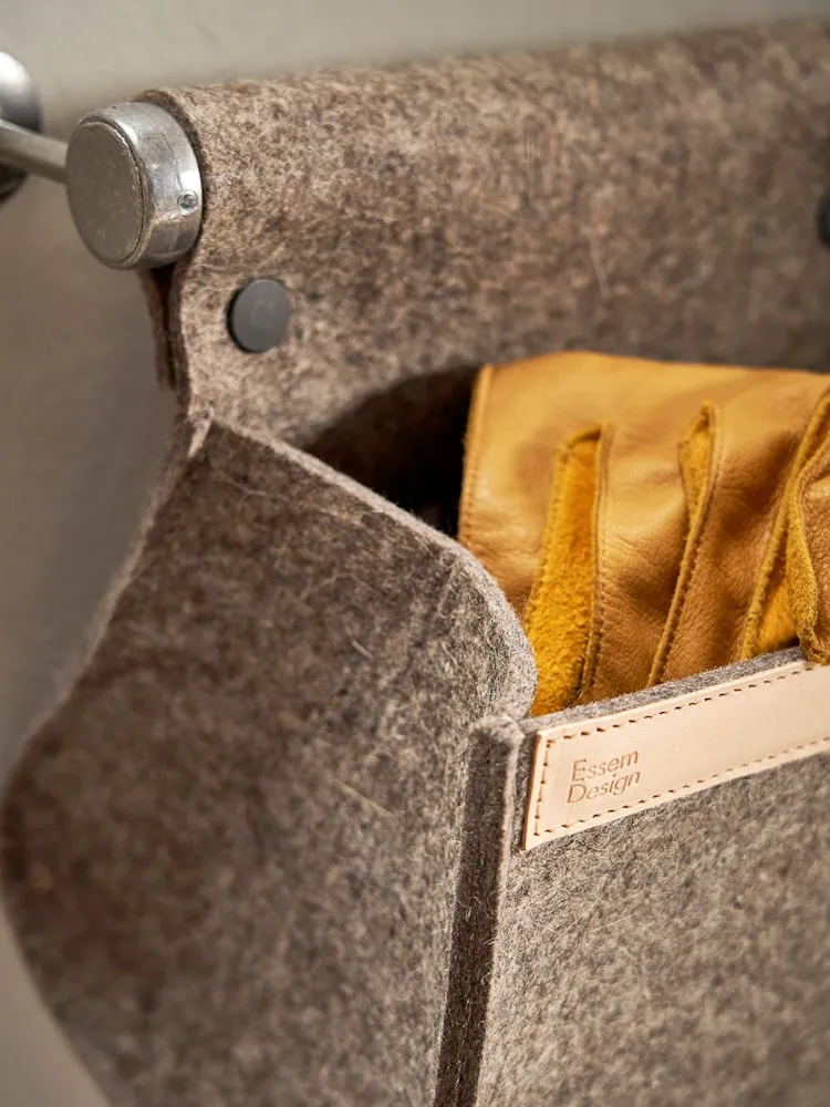 Essem Design Ulrika Storage Compartment, Natural Wool/Aluminium