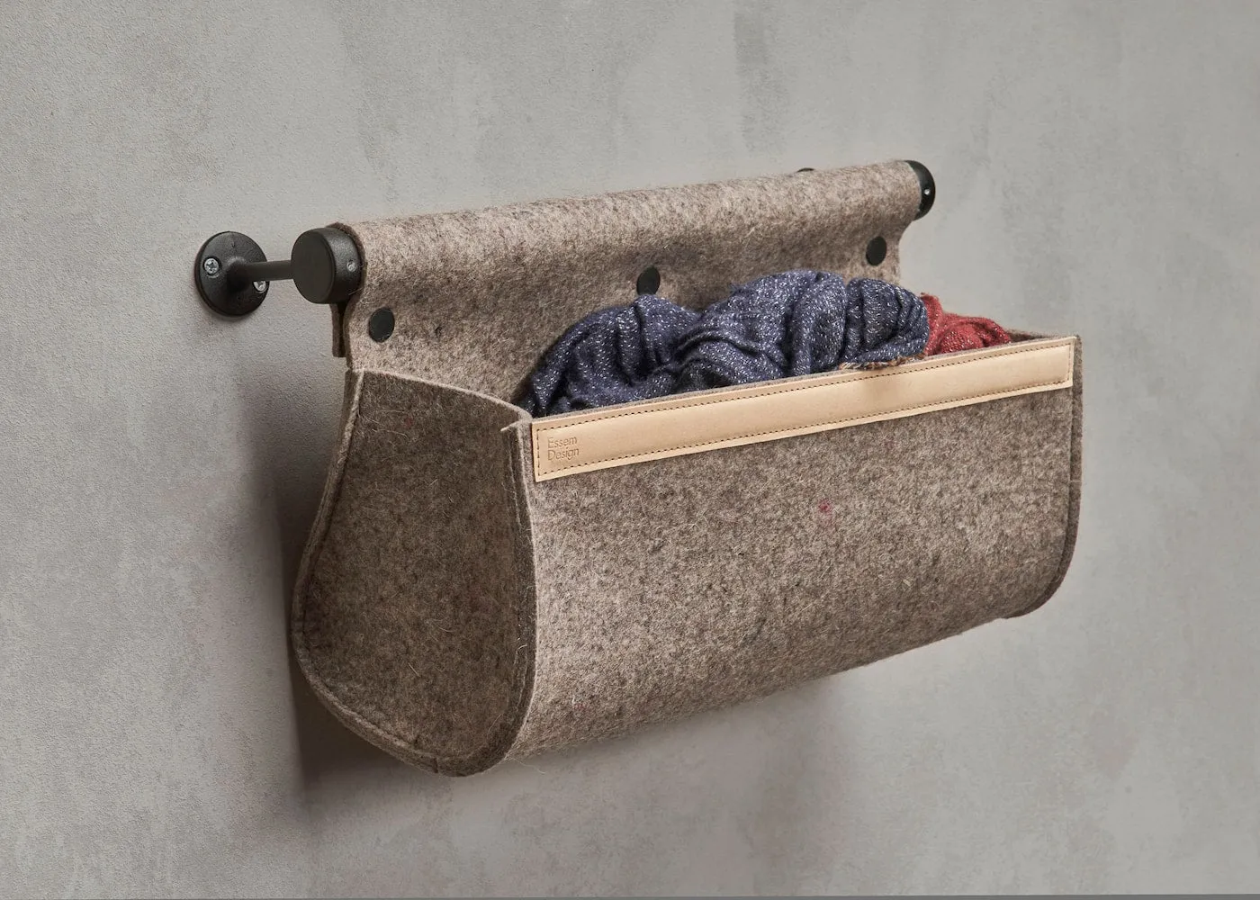 Essem Design Ulrika Storage Compartment, Natural Wool/Aluminium