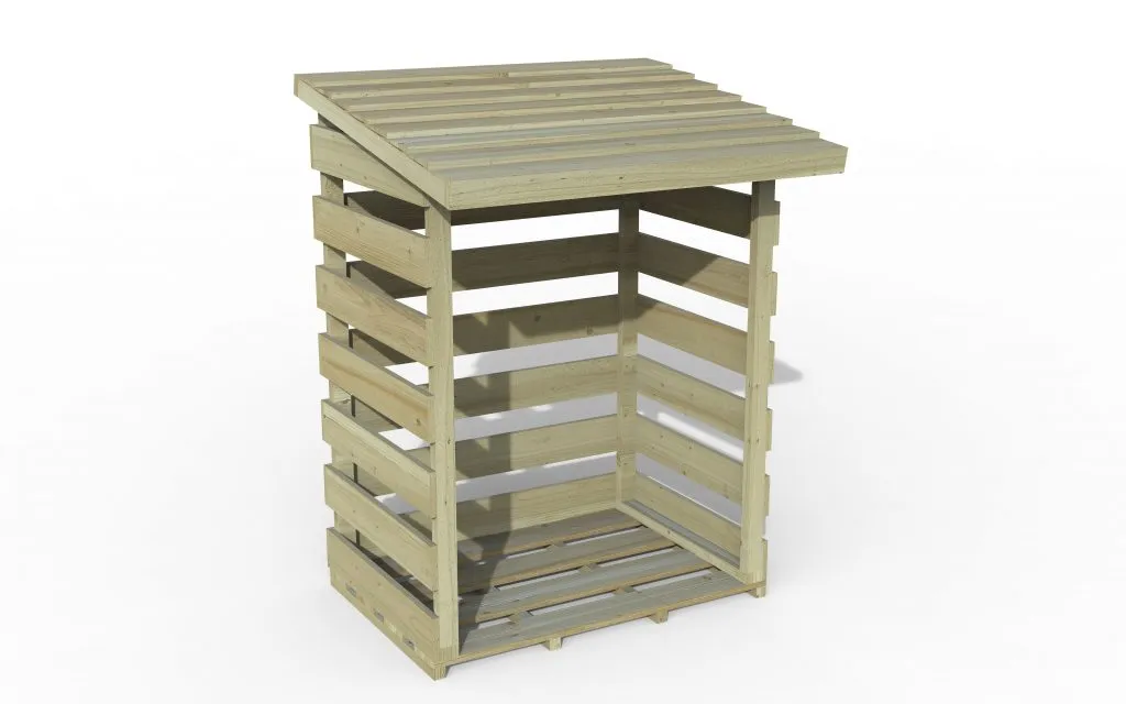 Forest Garden Compact Pent Log Store