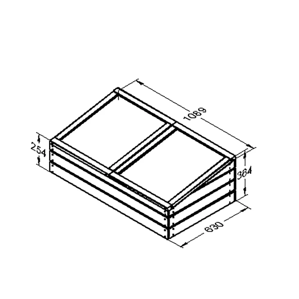 Forest Garden Large Timber Cold Frame
