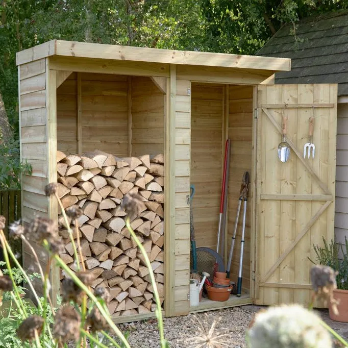 Forest Garden Medium Overlap Log/Tool Store