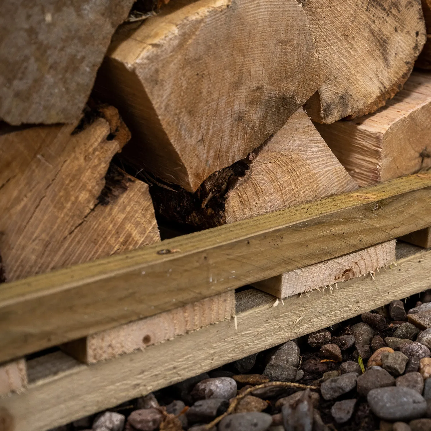 Forest Garden Overlap Presssure Treated Apex Log Store