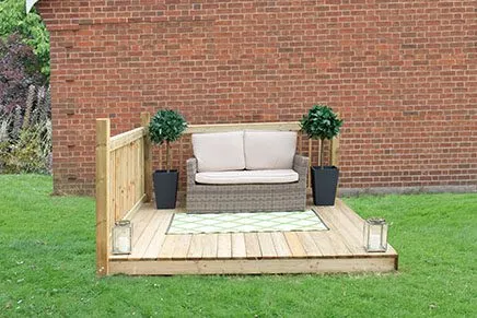 Forest Garden Patio Decking Kit 2.4 x 2.4m