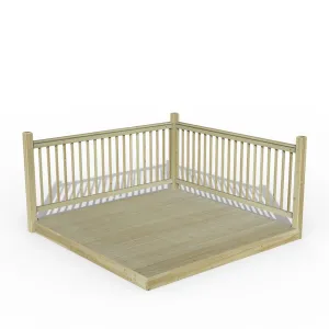 Forest Garden Patio Decking Kit 2.4 x 2.4m