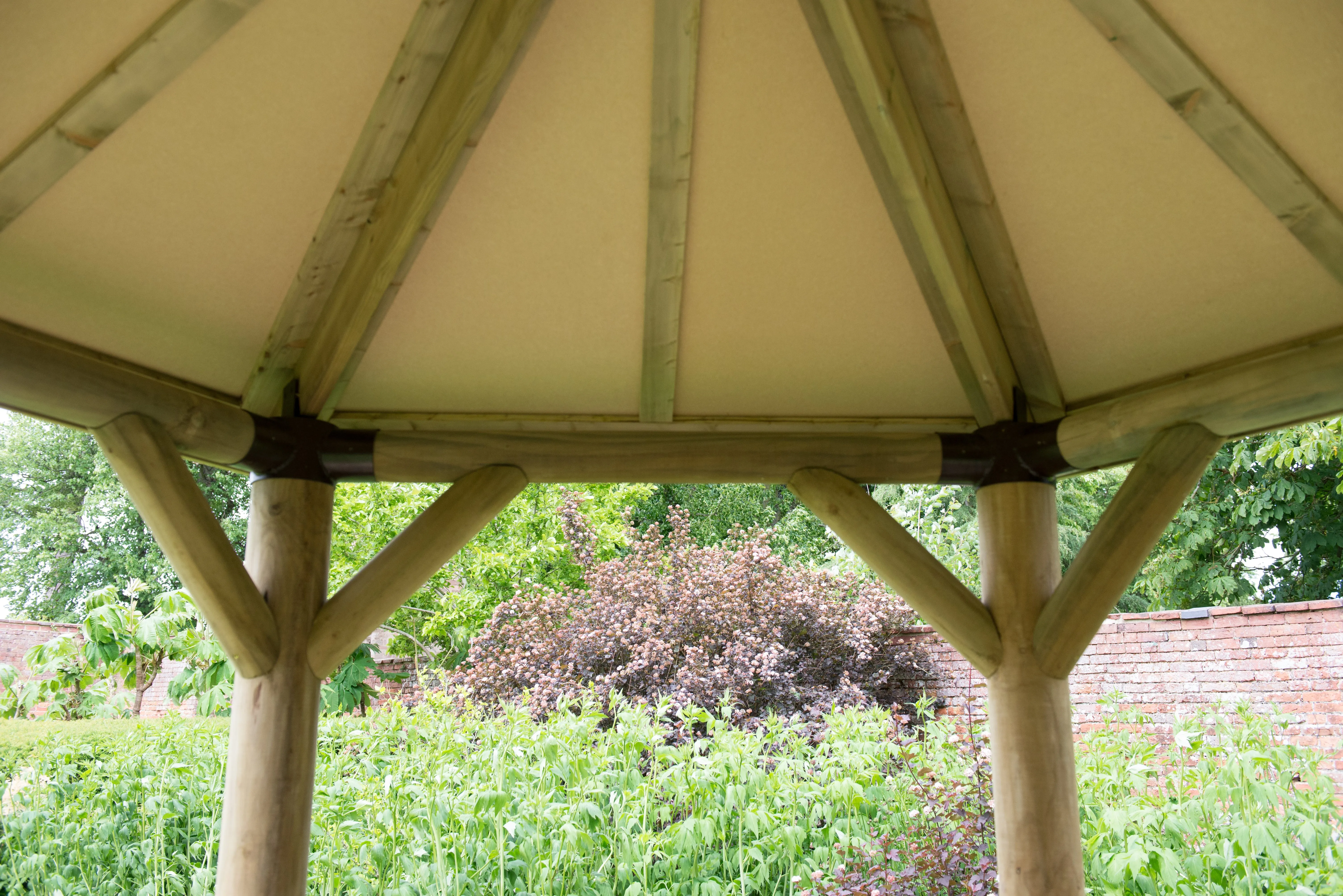 Forest Garden Premium Oval Wooden Gazebo With Timber Roof