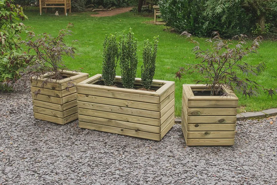 Forest Garden Square Linear Planter
