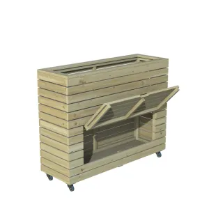 Forest Garden Tall Linear Planter with Storage