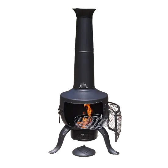 Gardeco Large Tia Chimenea with BBQ Grill