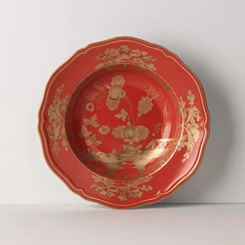 Ginori 1735 | Oriente Italiano Gold Soup Plate - Rubrum