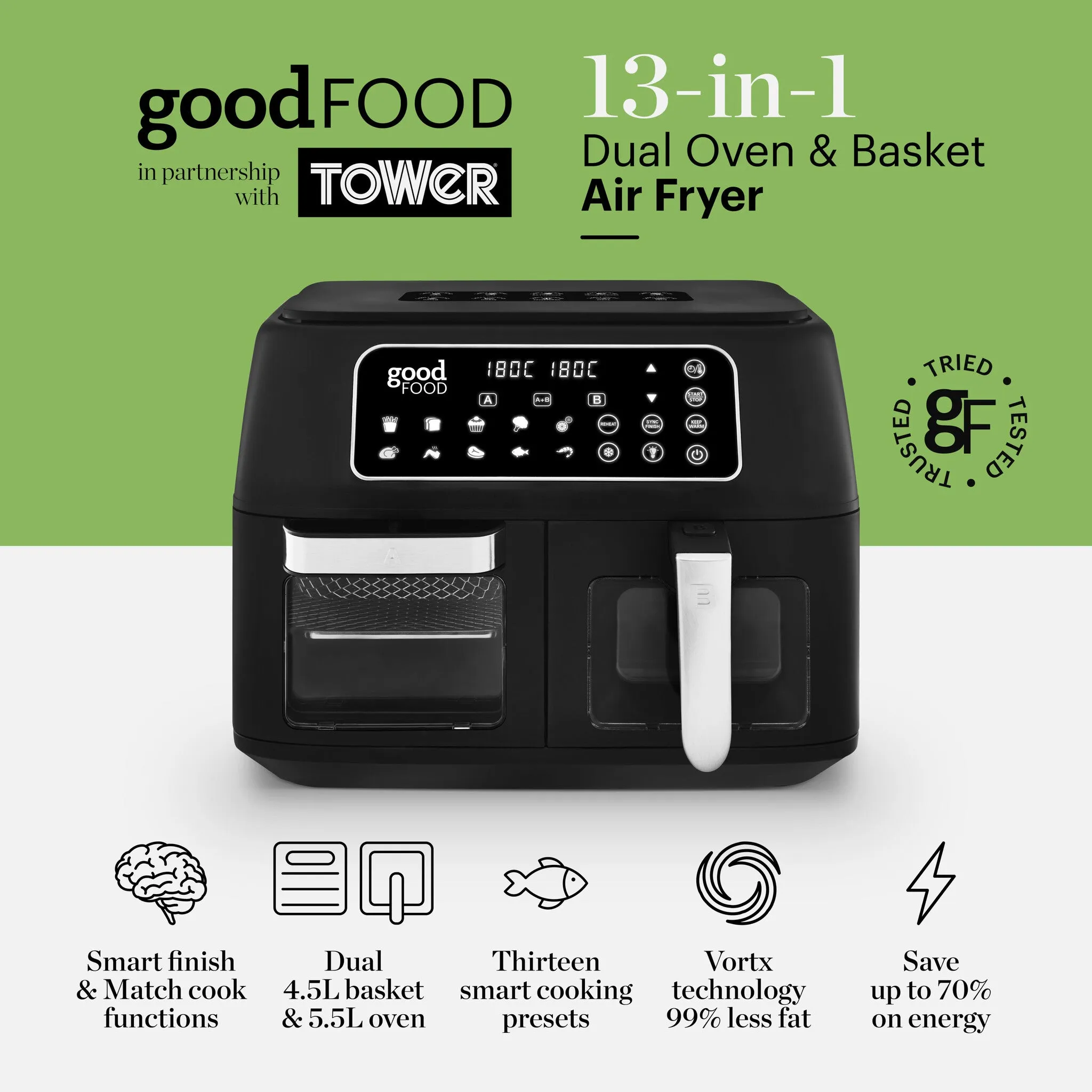 Good Food by Tower 10L Oven and Air Fryer