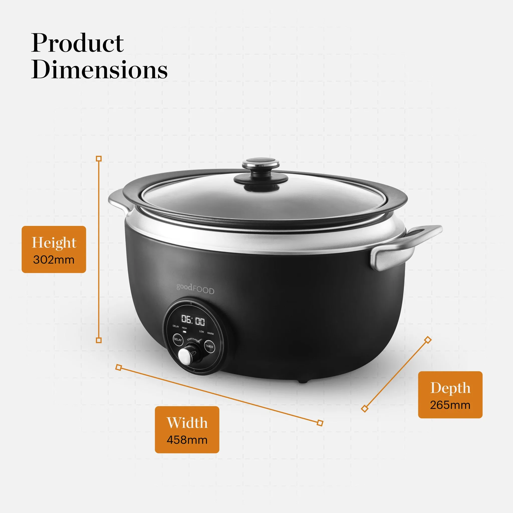 Good Food by Tower 6.5L Digital Slow Cooker
