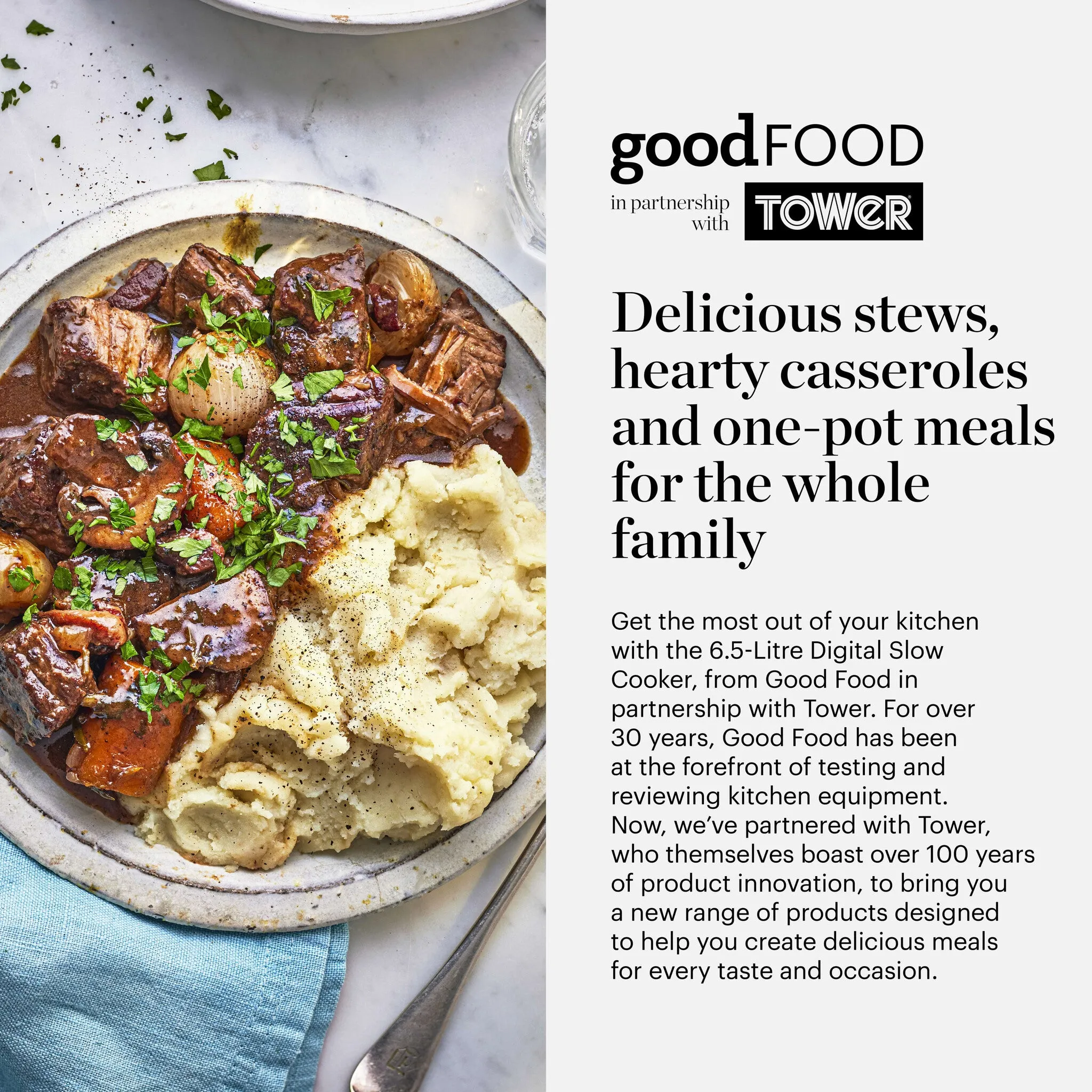 Good Food by Tower 6.5L Digital Slow Cooker