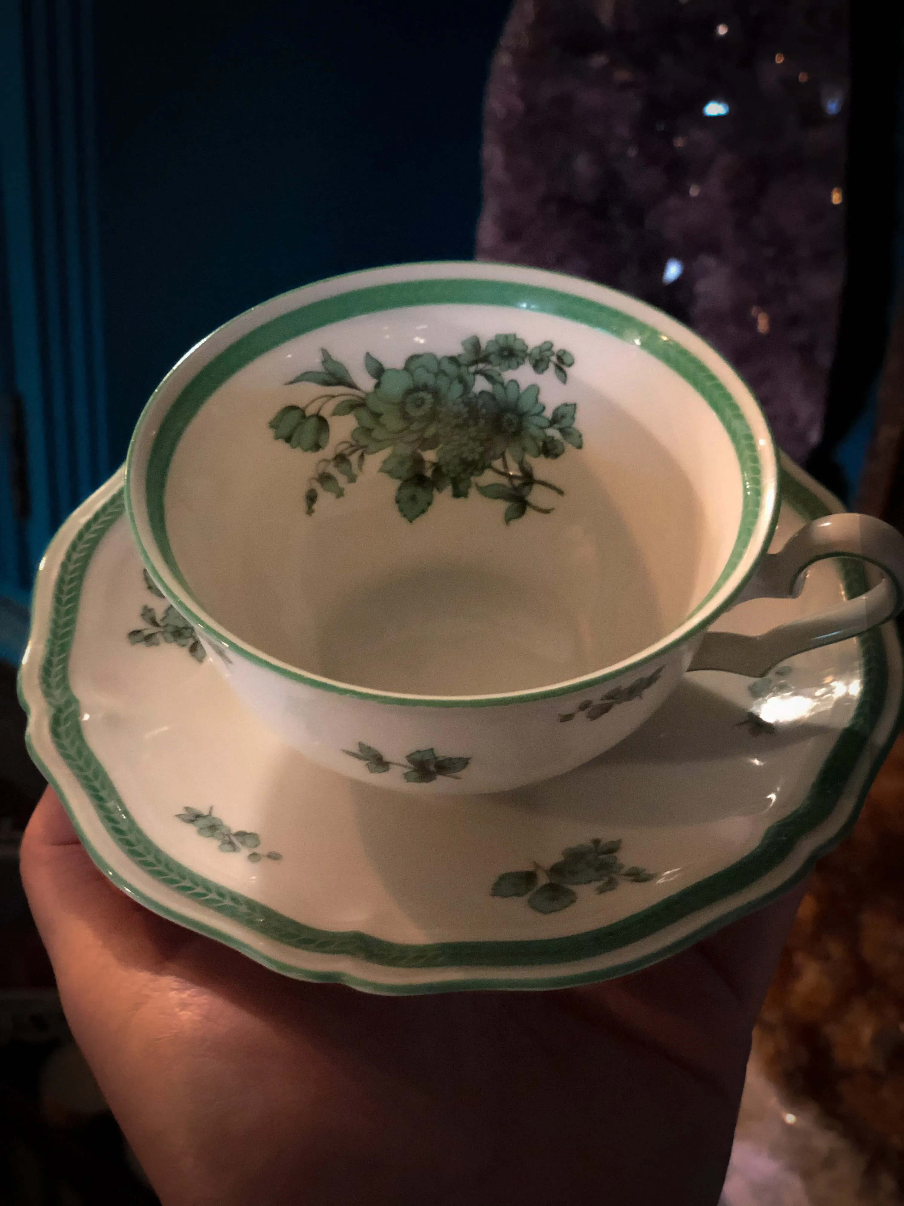 Green Witch - Vintage German Teacup Set