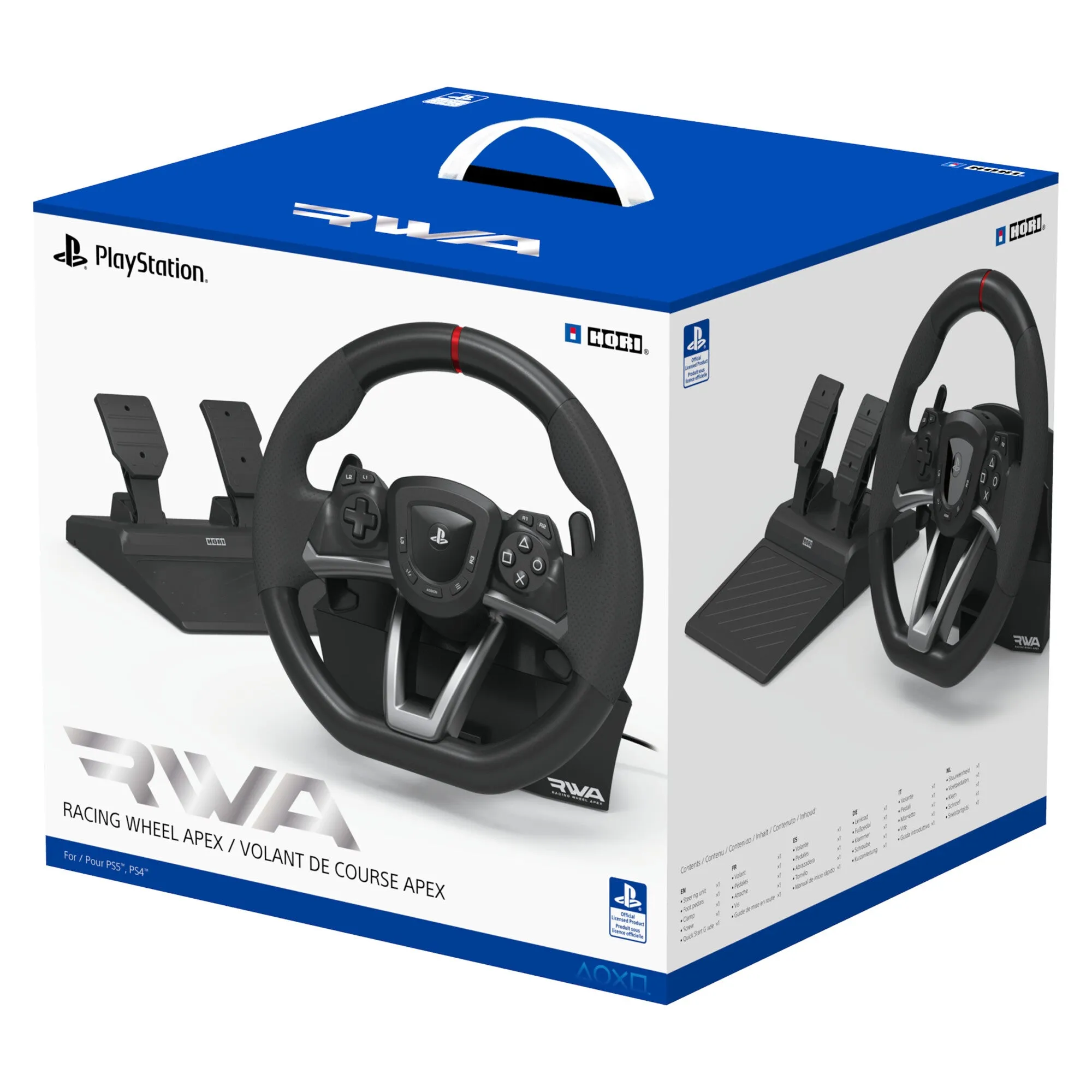 Hori Racing Wheel APEX Black Steering wheel   Pedals PC, PlayStation 4, PlayStation 5