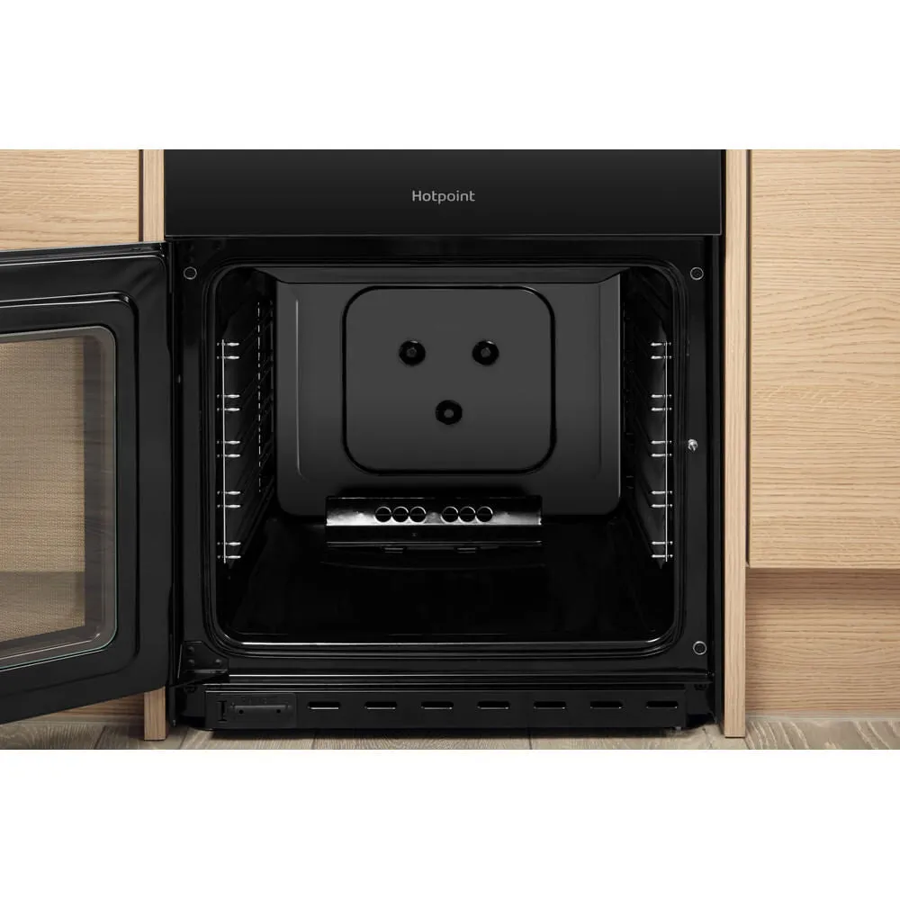 Hotpoint HD5G00KCB Freestanding Gas Cooker - Black