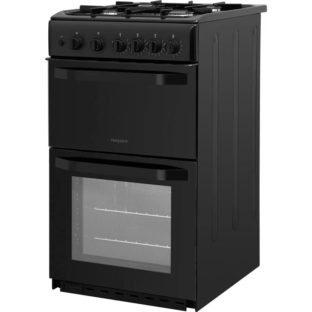Hotpoint HD5G00KCB Freestanding Gas Cooker - Black
