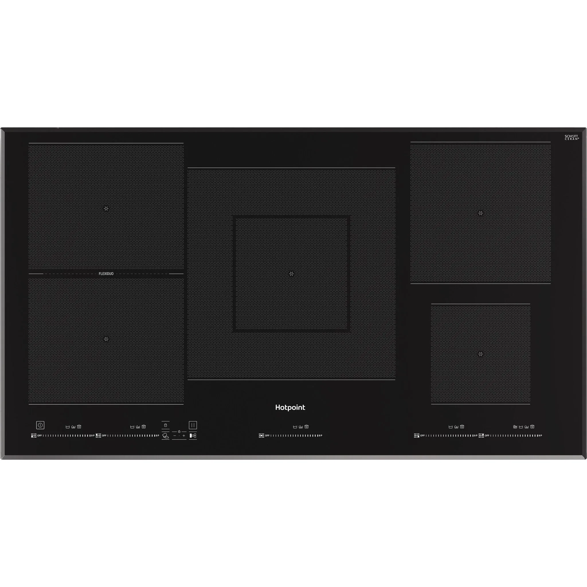 Hotpoint TT 1090 BA 90cm Induction Hob - 5 Zones, Black