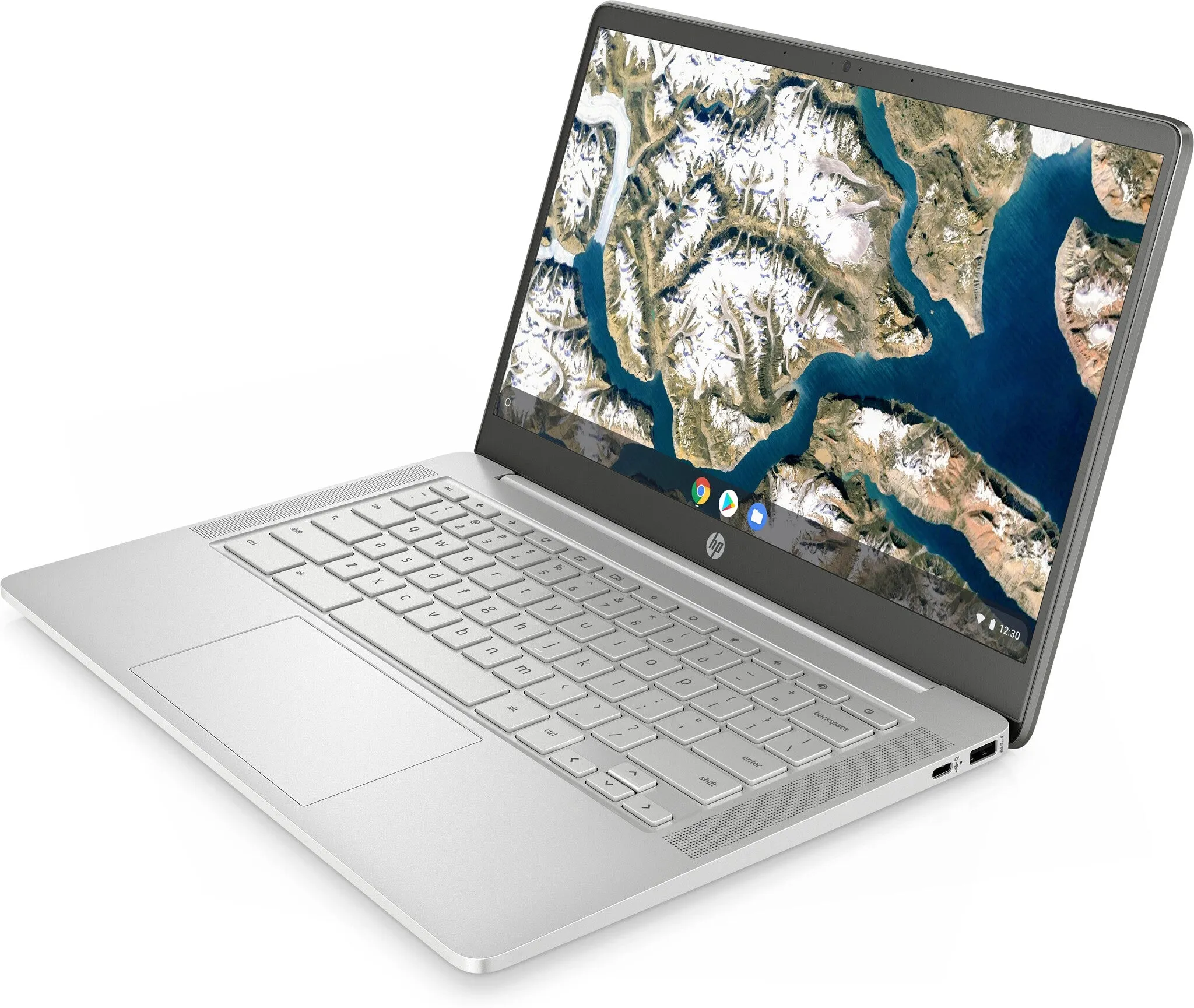 HP 14a-nd0002na 14" Chromebook - AMD 3015Ce, 4GB RAM, 64GB eMMC, ChromeOS, Silver