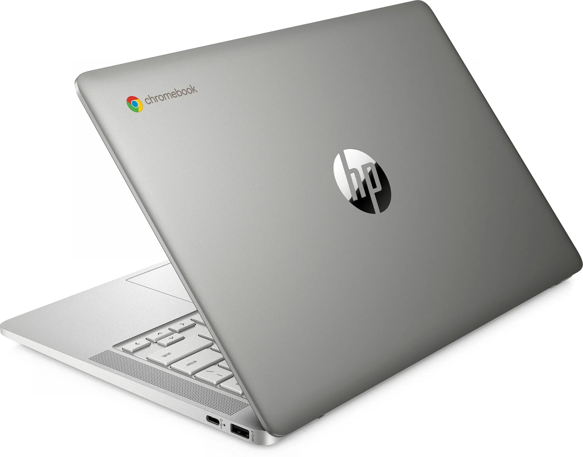 HP 14a-nd0002na 14" Chromebook - AMD 3015Ce, 4GB RAM, 64GB eMMC, ChromeOS, Silver