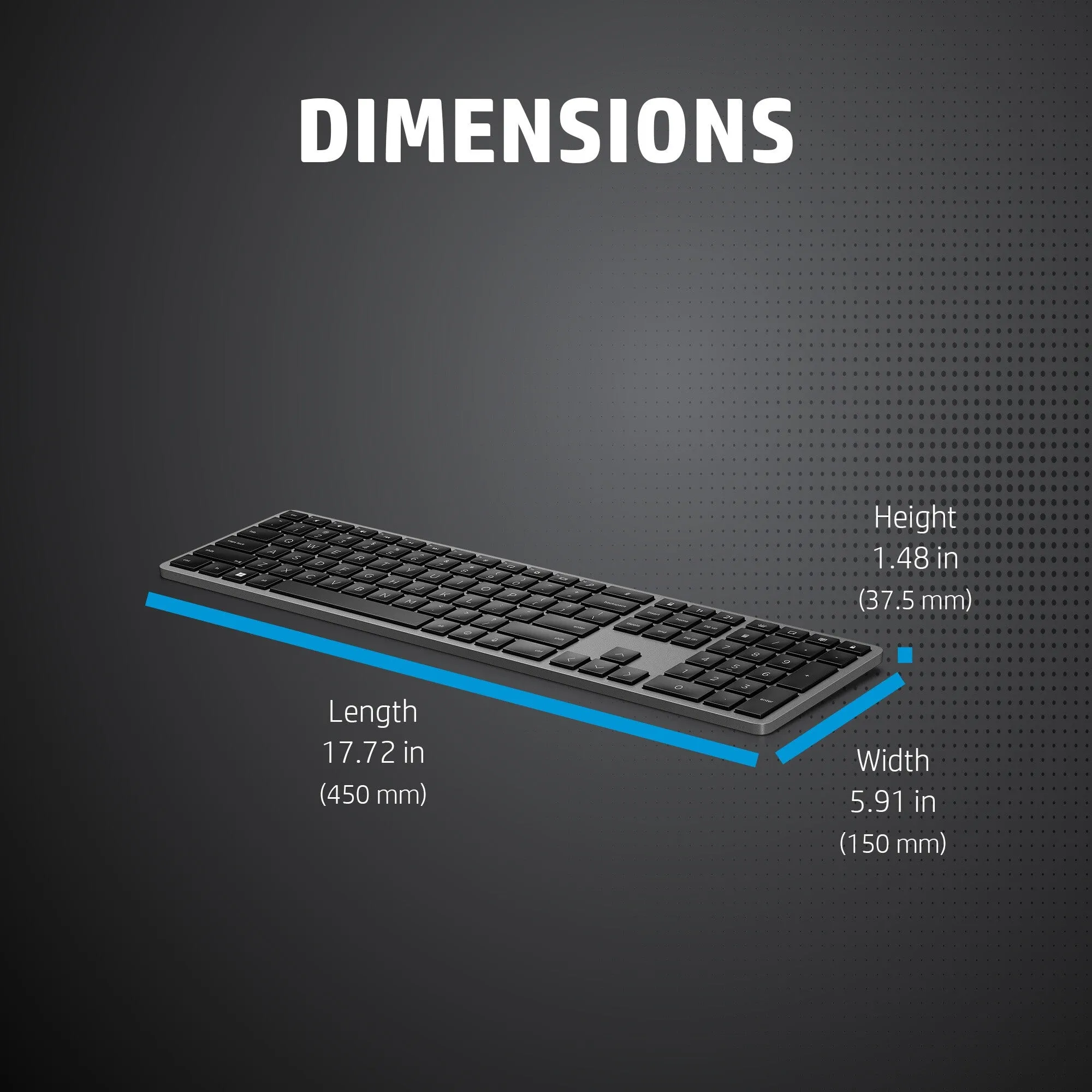 HP 975 Dual-Mode Wireless Keyboard