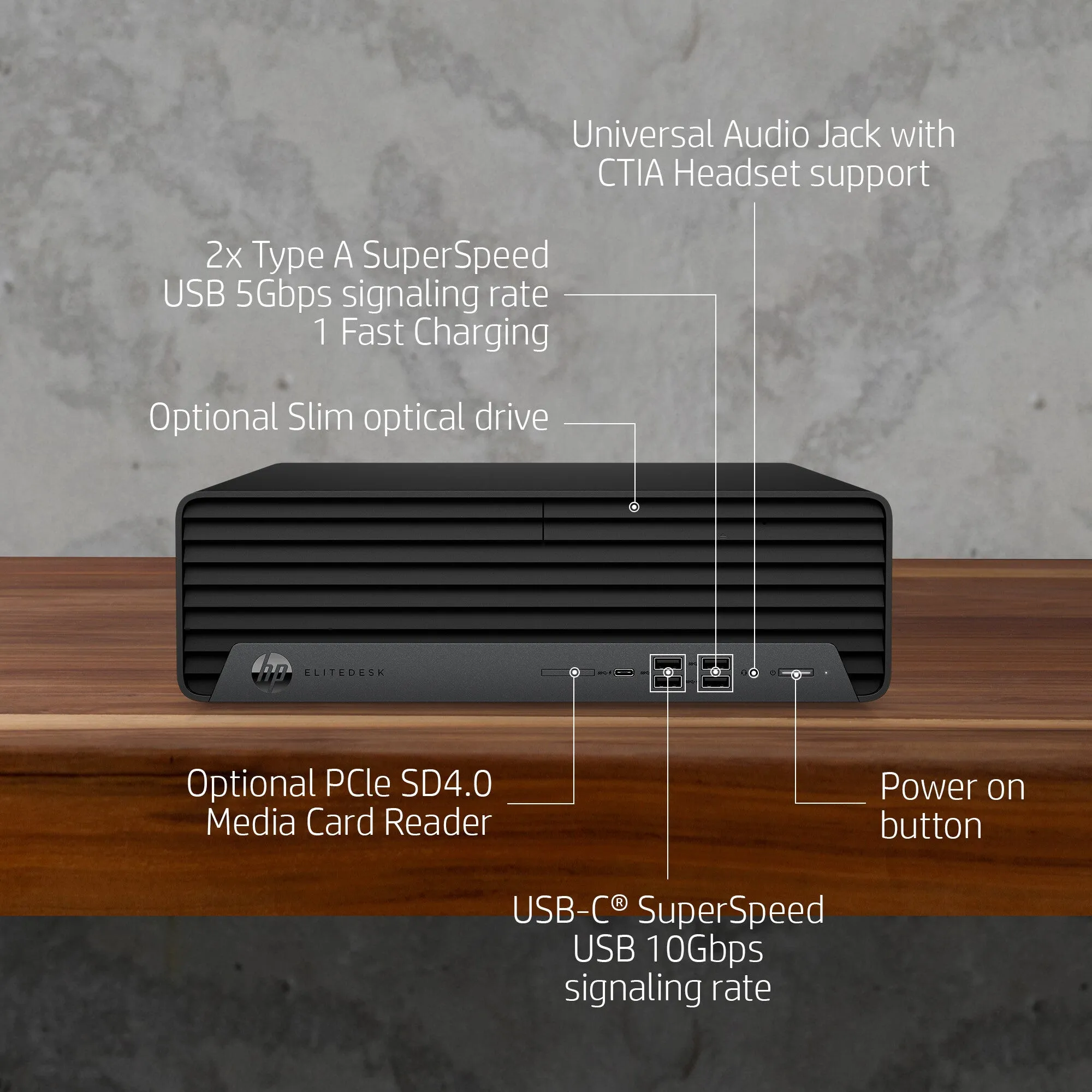 HP EliteDesk 800 G6 Intel Core i5 i5-10500 8 GB DDR4-SDRAM 256 GB SSD Windows 10 Pro SFF PC Black