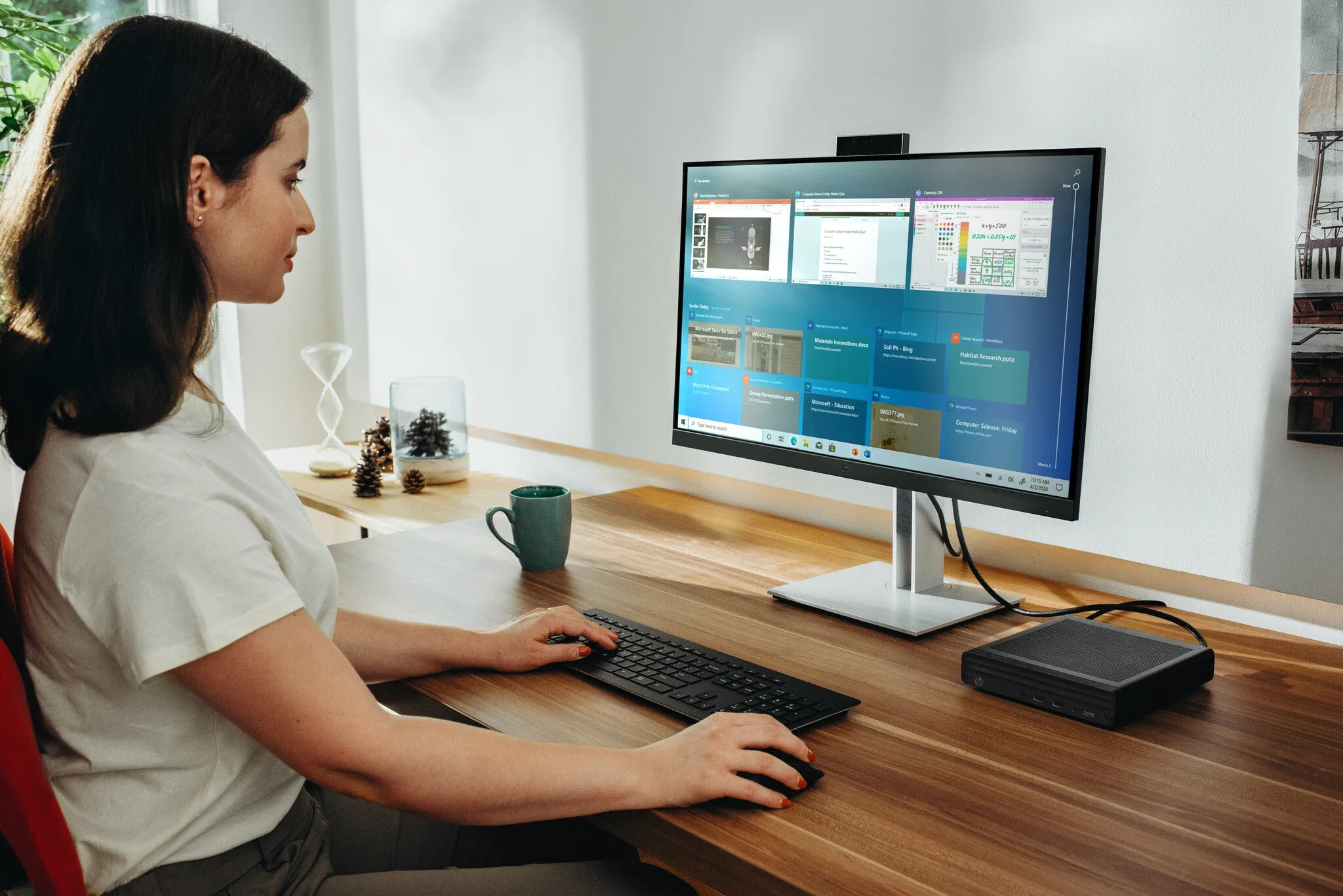 HP EliteDesk 800 G6 Intel Core i7 i7-10700T 16 GB DDR4-SDRAM 512 GB SSD Windows 11 Pro Mini PC Black
