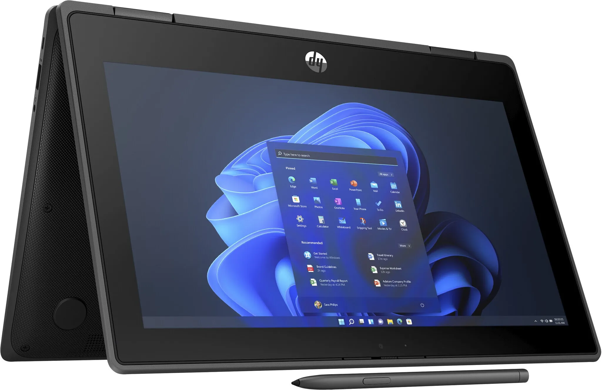 HP Pro x360 Fortis 11 G9 11.6" 2-in-1 Laptop - Intel Celeron N5100, 4GB RAM, 128GB SSD, Touchscreen, Windows 11 Pro, Black