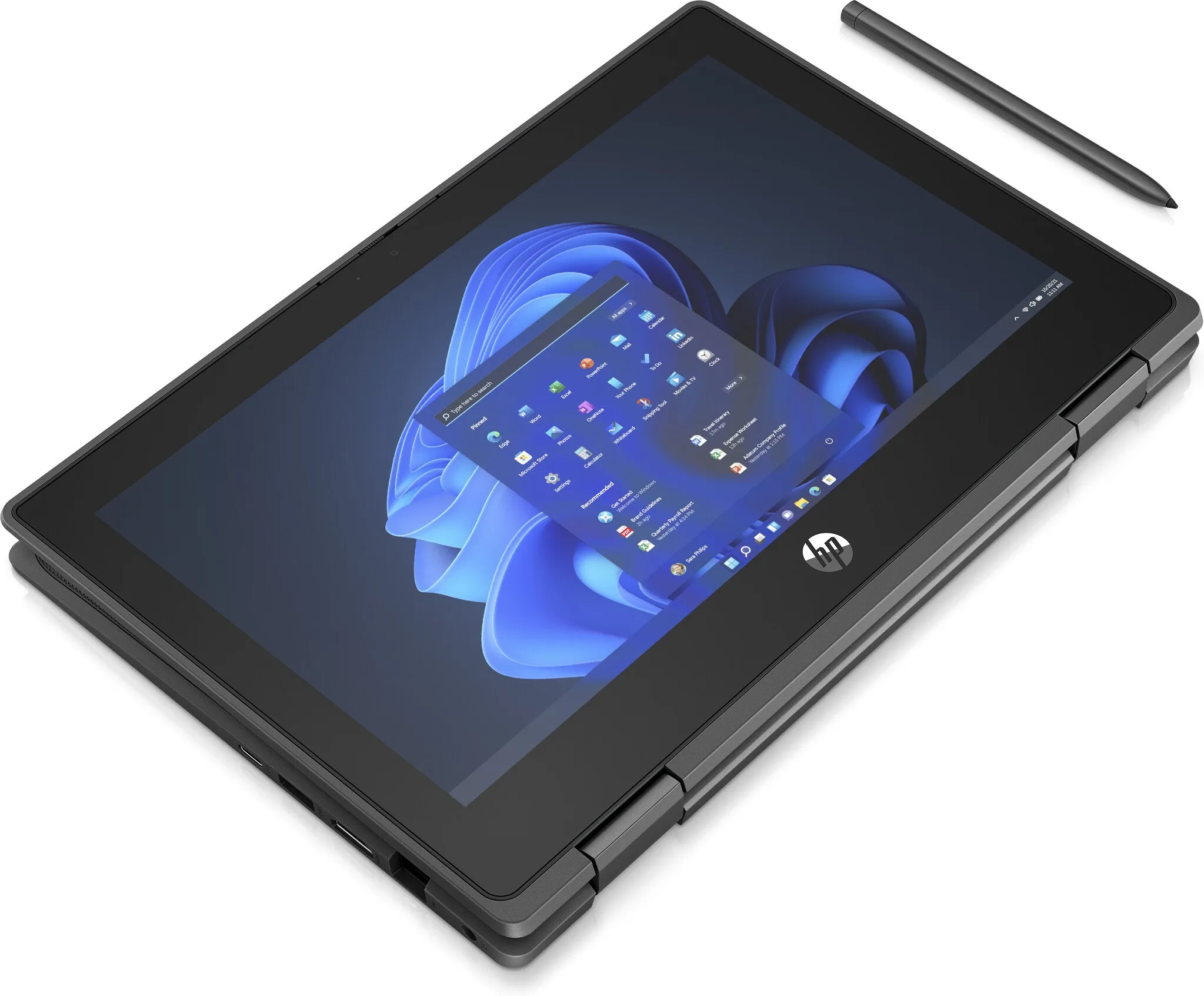 HP Pro x360 Fortis 11 G9 11.6" 2-in-1 Laptop - Intel Celeron N5100, 4GB RAM, 128GB SSD, Touchscreen, Windows 11 Pro, Black