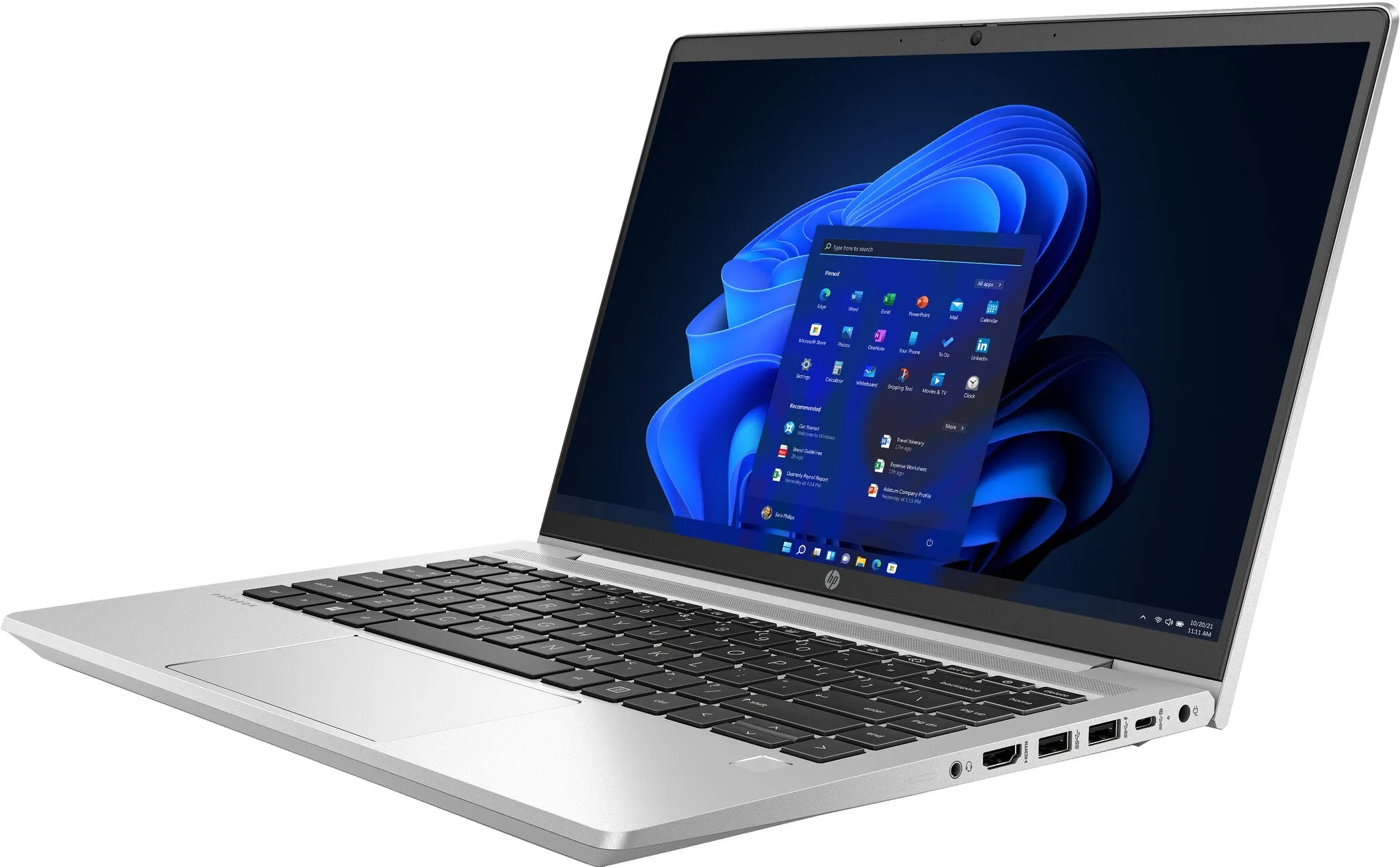 HP ProBook 445 G9 14" Laptop - AMD Ryzen 5 5625U, 8GB RAM, 256GB SSD, Windows 11 Pro, Silver