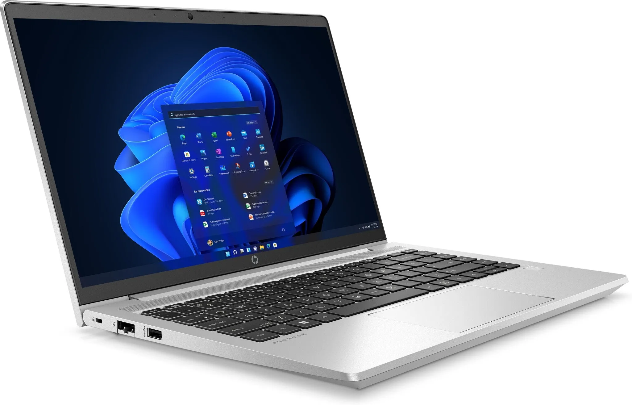HP ProBook 445 G9 14" Laptop - AMD Ryzen 5 5625U, 8GB RAM, 256GB SSD, Windows 11 Pro, Silver