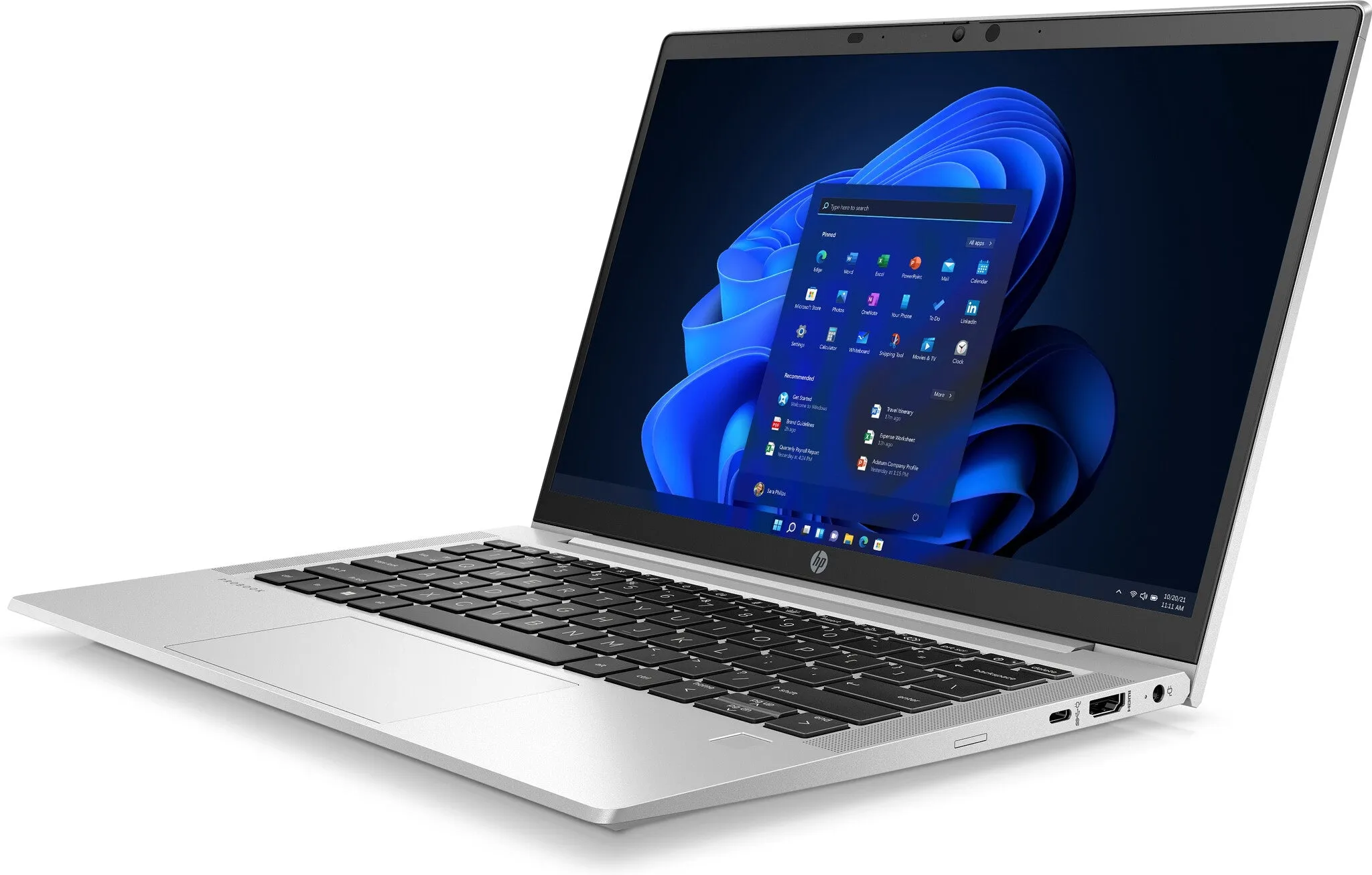 HP ProBook 635 Aero G8 13.3" Laptop - AMD Ryzen 5 5600U, 8GB RAM, 256GB SSD, Full HD, Windows 10 Pro, Silver
