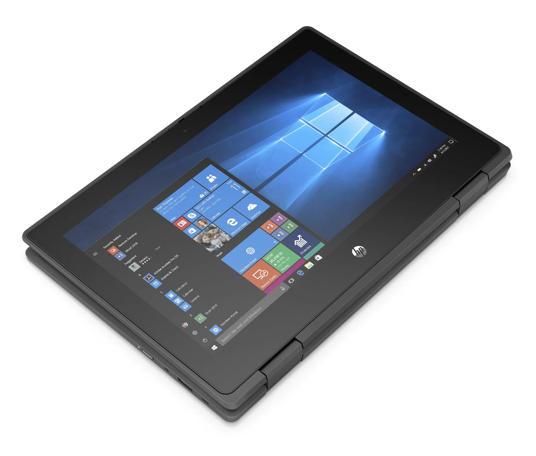 HP ProBook x360 11 G5 11.6" 2-in-1 Laptop - Intel Celeron N4120, 4GB RAM, 128GB SSD, Touchscreen, Windows 10 Pro, Grey
