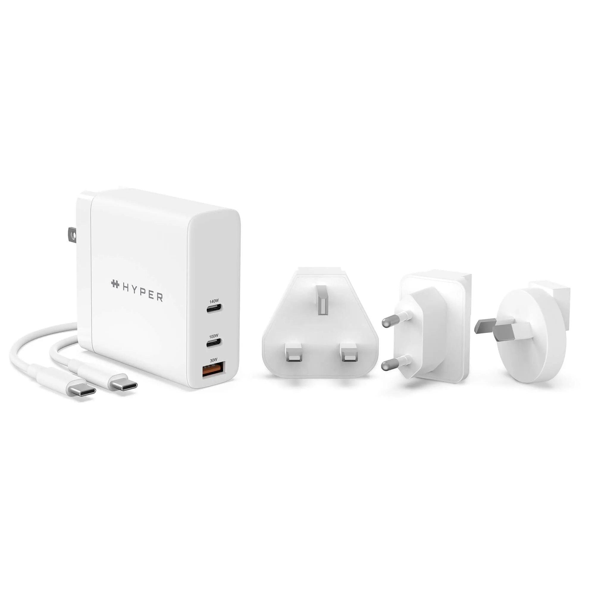 HYPER HJG140WW mobile device charger Universal White AC Fast charging Indoor