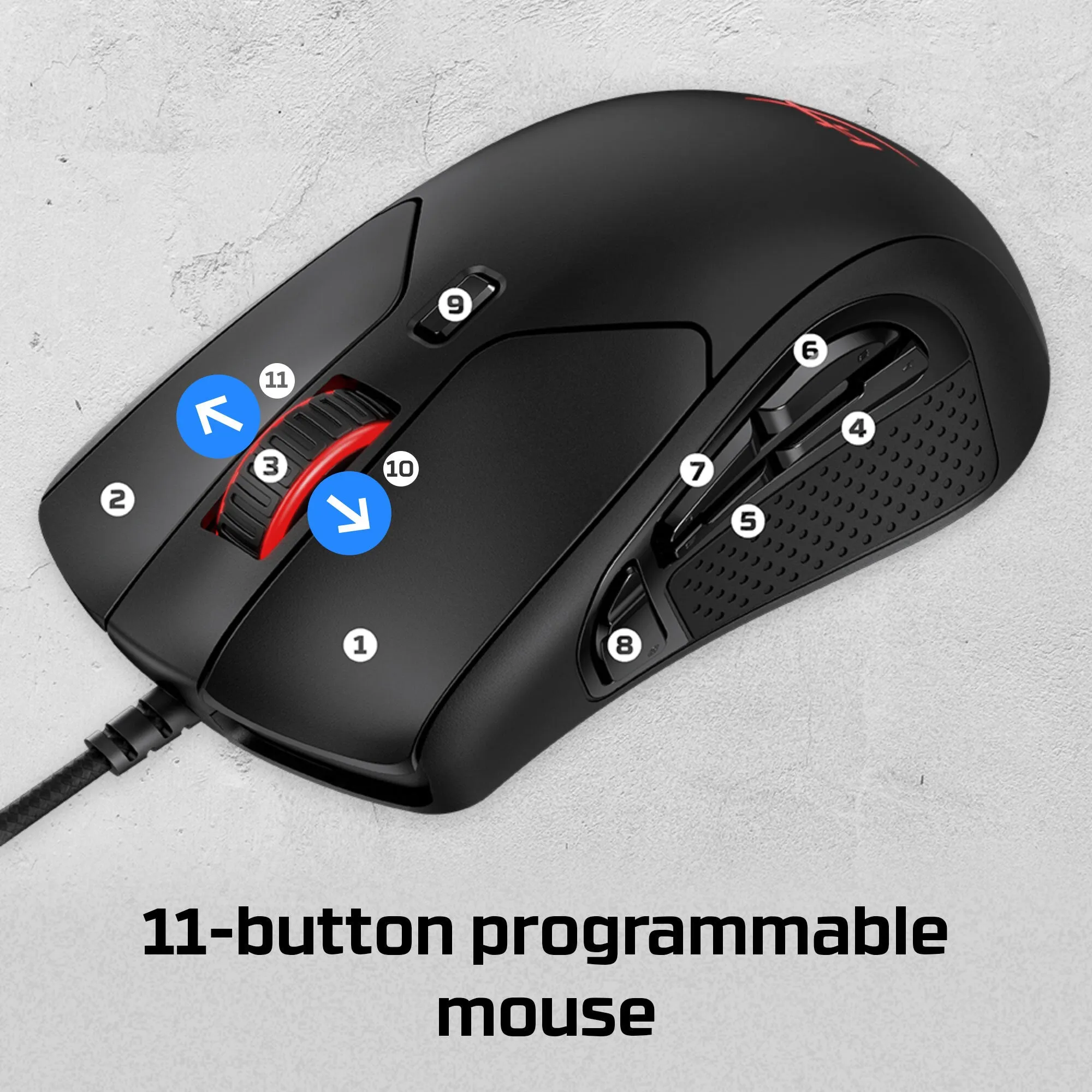 HyperX Pulsefire Raid - Gaming Mouse (Black)