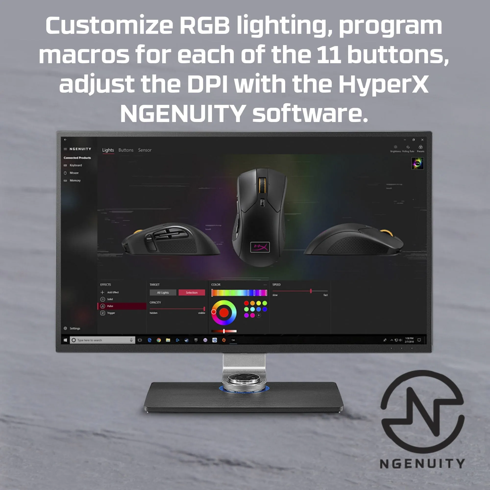 HyperX Pulsefire Raid - Gaming Mouse (Black)