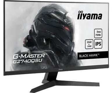 iiyama G-MASTER Black Hawk G2740QSU-B1 27" Wide Quad HD Gaming Monitor - 75Hz, 1ms, IPS, AMD FreeSync, Speakers, Black
