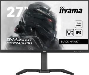 iiyama G-MASTER Black Hawk GB2745HSU-B1 27" Full HD Gaming Monitor - 100Hz, 1ms, IPS, AMD FreeSync, Height Adjustable, Speakers, Black