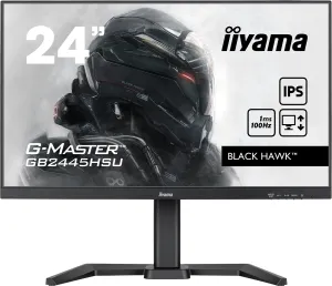 iiyama G-MASTER GB2445HSU-B1 24" Full HD Gaming Monitor - 100Hz, 1ms, IPS, AMD FreeSync, Height Adjustable, Speakers, Black