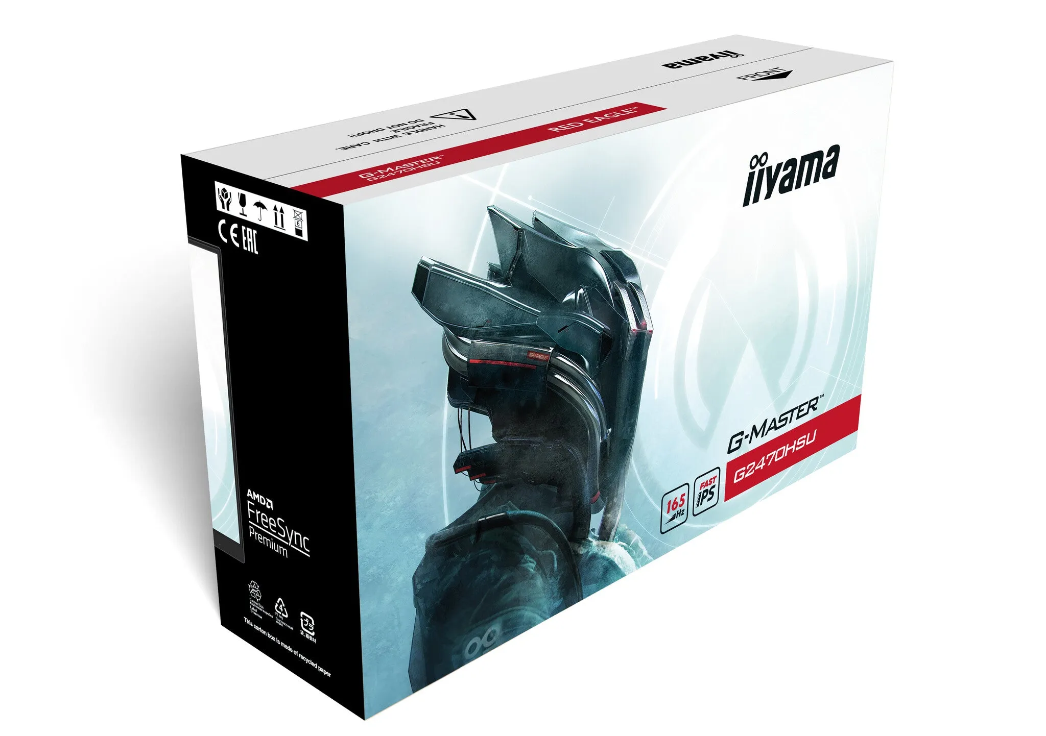iiyama G-MASTER Red Eagle G2470HSU-B1 23.8" Full HD Gaming Monitor - 165Hz, 0.8ms, IPS, AMD FreeSync Premium, Speakers, Black