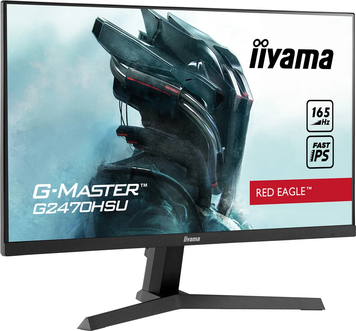iiyama G-MASTER Red Eagle G2470HSU-B1 23.8" Full HD Gaming Monitor - 165Hz, 0.8ms, IPS, AMD FreeSync Premium, Speakers, Black