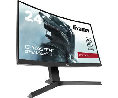 iiyama G-MASTER Red Eagle GB2466HSU-B1 23.6" Full HD Curved Gaming Monitor - 165Hz, 1ms, VA, AMD FreeSync, Height Adjustable, Speakers, Black