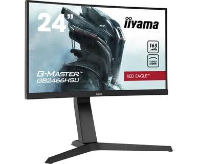 iiyama G-MASTER Red Eagle GB2466HSU-B1 23.6" Full HD Curved Gaming Monitor - 165Hz, 1ms, VA, AMD FreeSync, Height Adjustable, Speakers, Black